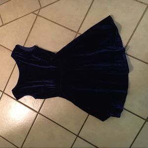 Velvet dress w/open back