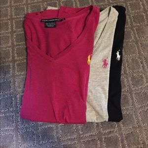 Ralph Lauren v-neck t shirts