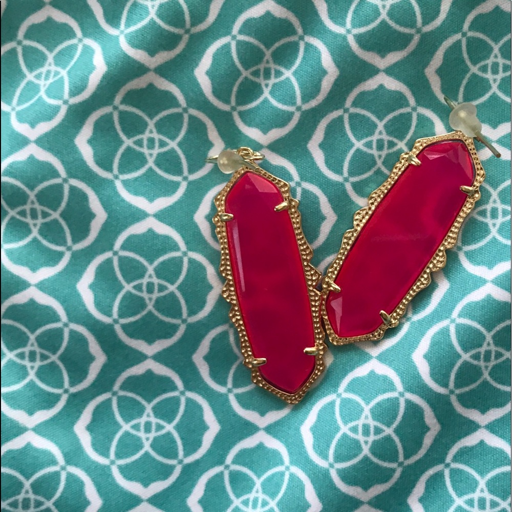 Kendra Scott Francie in Gold Pink Agate