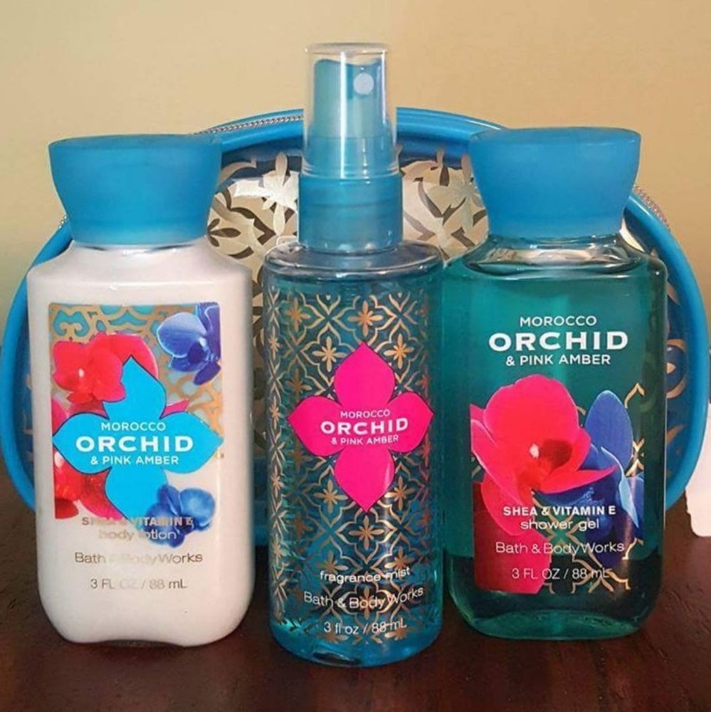 Rare BBW ??MOROCCO ORCHID & PINK AMBER?? Set