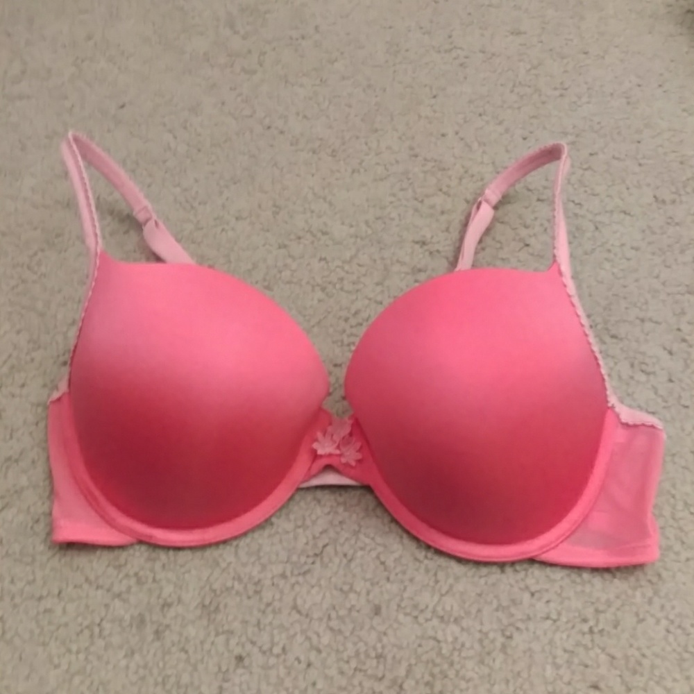Bright Pink Nina 36D push up bra by Aerie