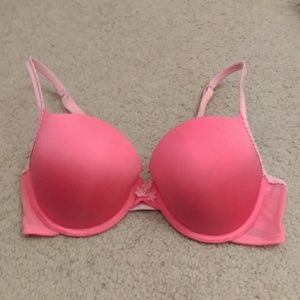Bright Pink Nina 36D push up bra by Aerie