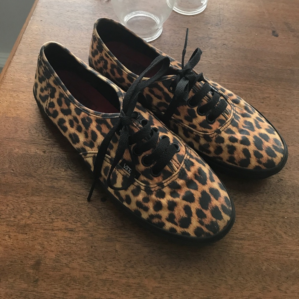 Vans Leopard print shoes