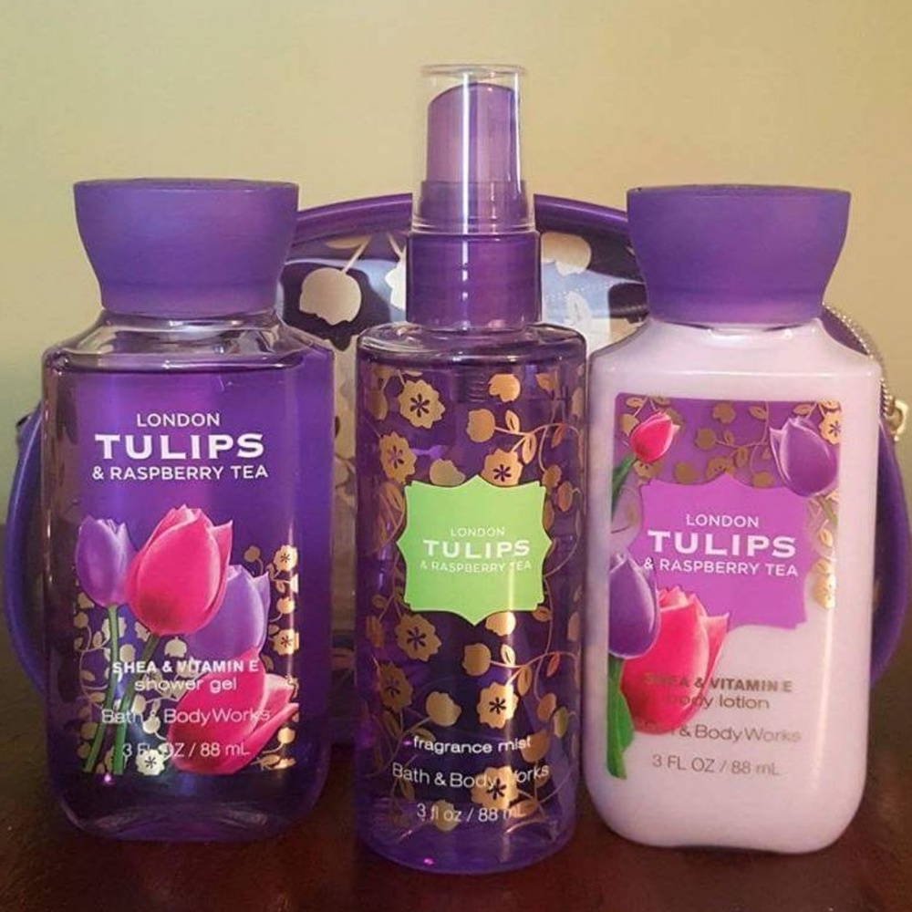 Bath & Body Works LINDON TULIPS & RASPBERRY TEA