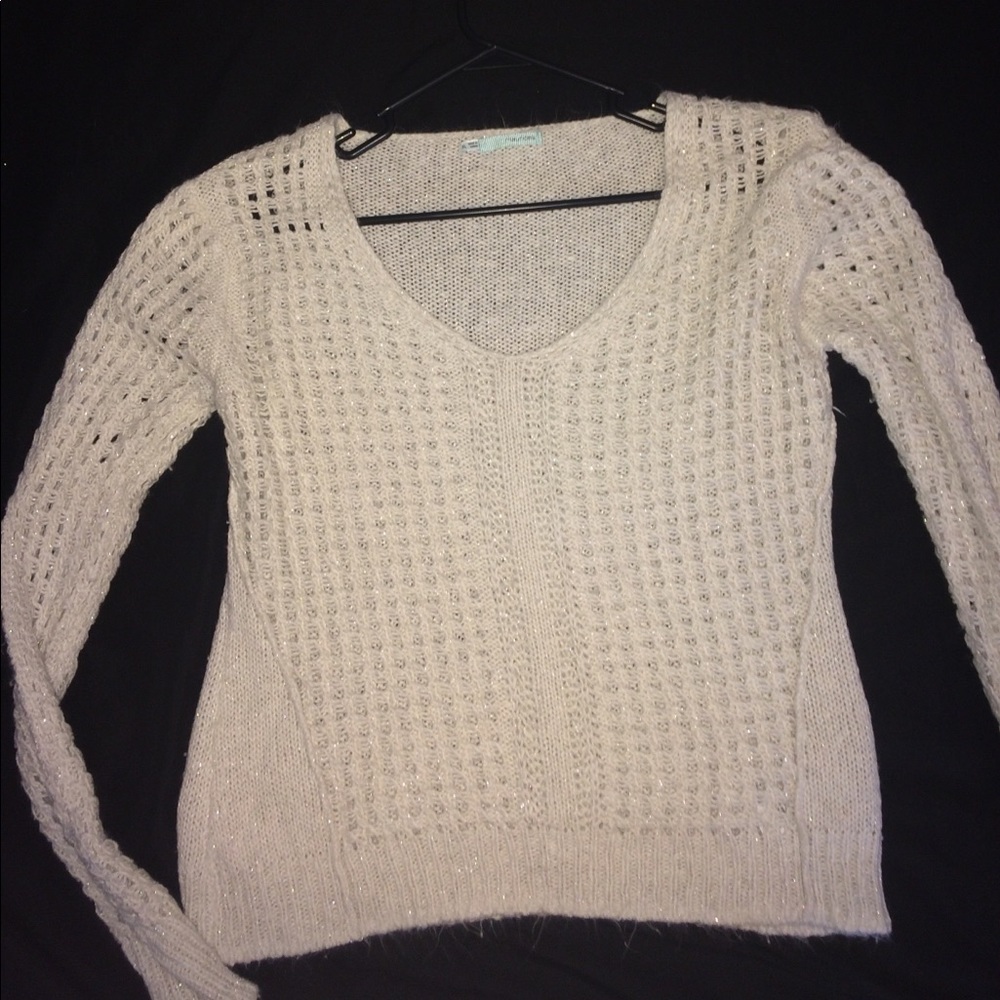 Maurice's Cream Cutout Sweater