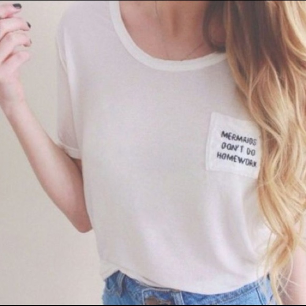 Mermaids don't do homework tee