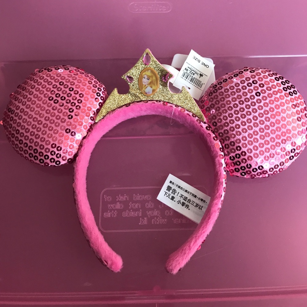 Disney aurora Minnie Mouse ear headband