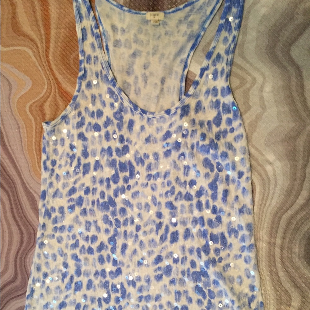 J. Crew Sequin Tank Top
