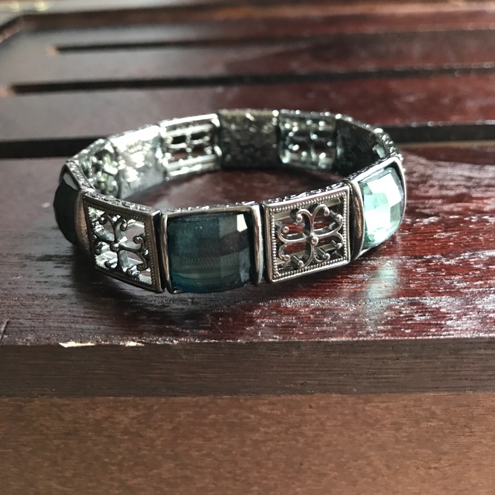 Blue/green bracelet.