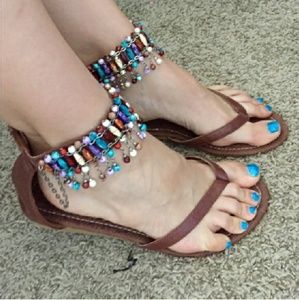 NEW ADD!!!Festival beaded sandals