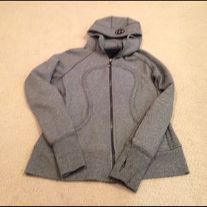 Grey warmup jacket