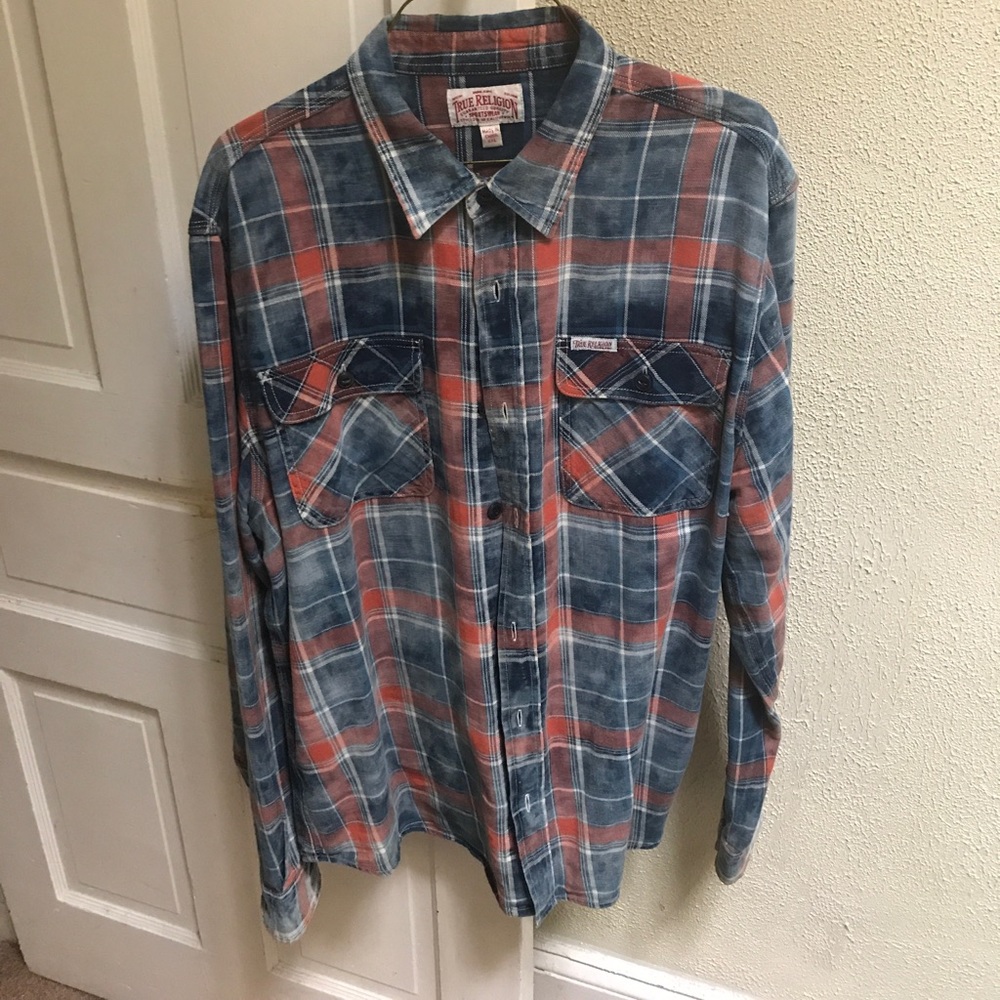 True religion button down shirt