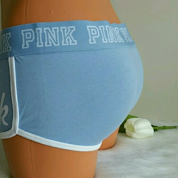 X PINK VICTORIA'S SECRET LOGO BOYSHORT SIZE L - Picture 2 of 3