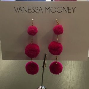 Vanessa mooney pompom earrings