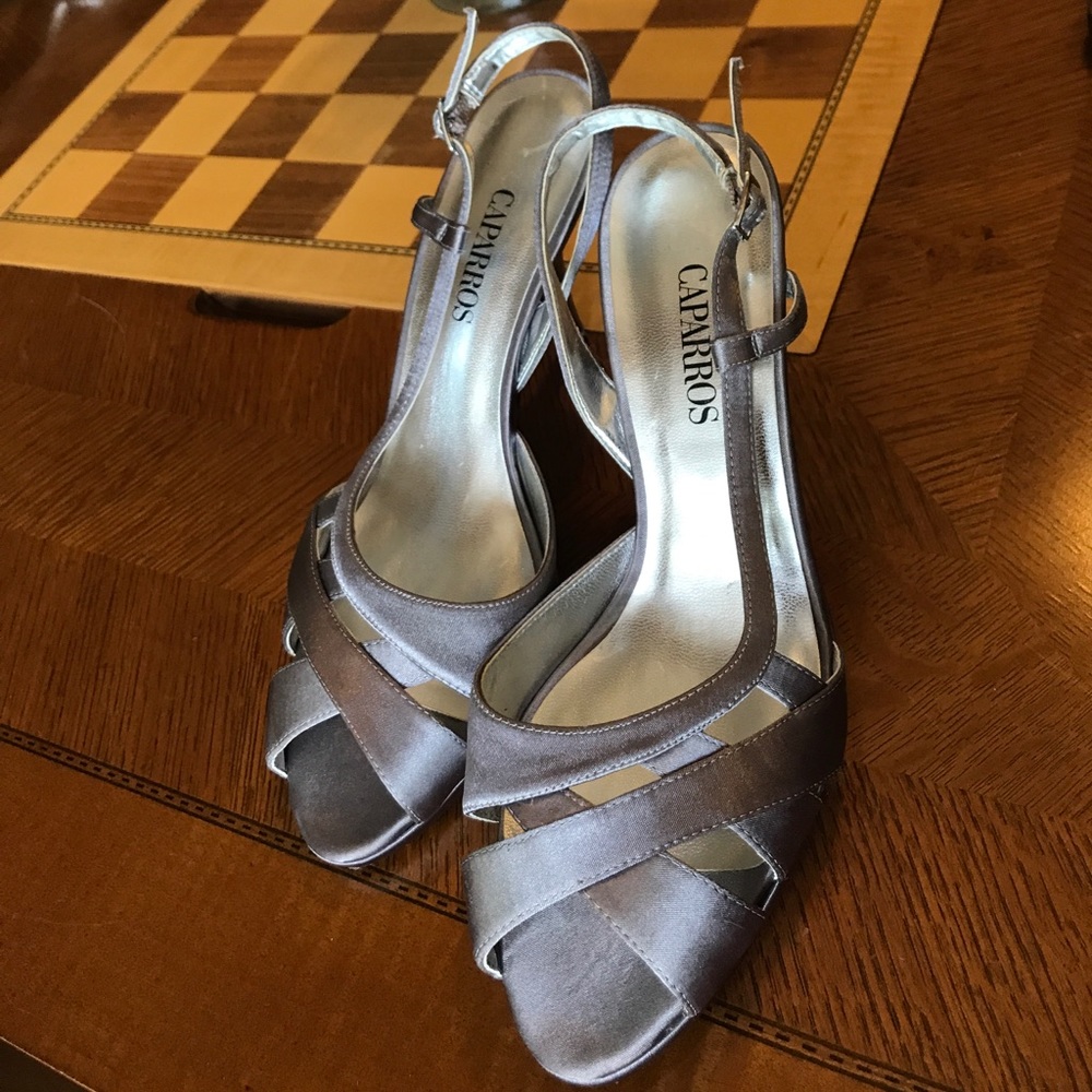 NWOT Silver 2" heels