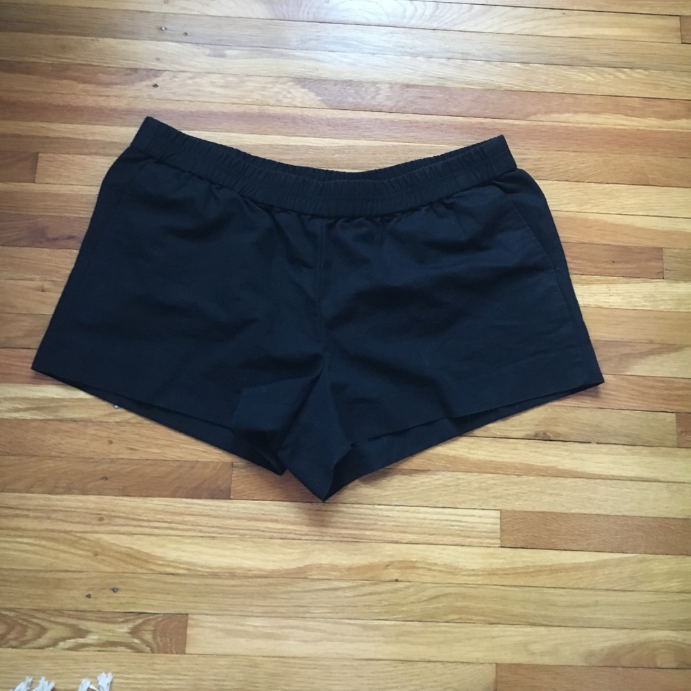 NWOT J. Crew Black Pull On Short