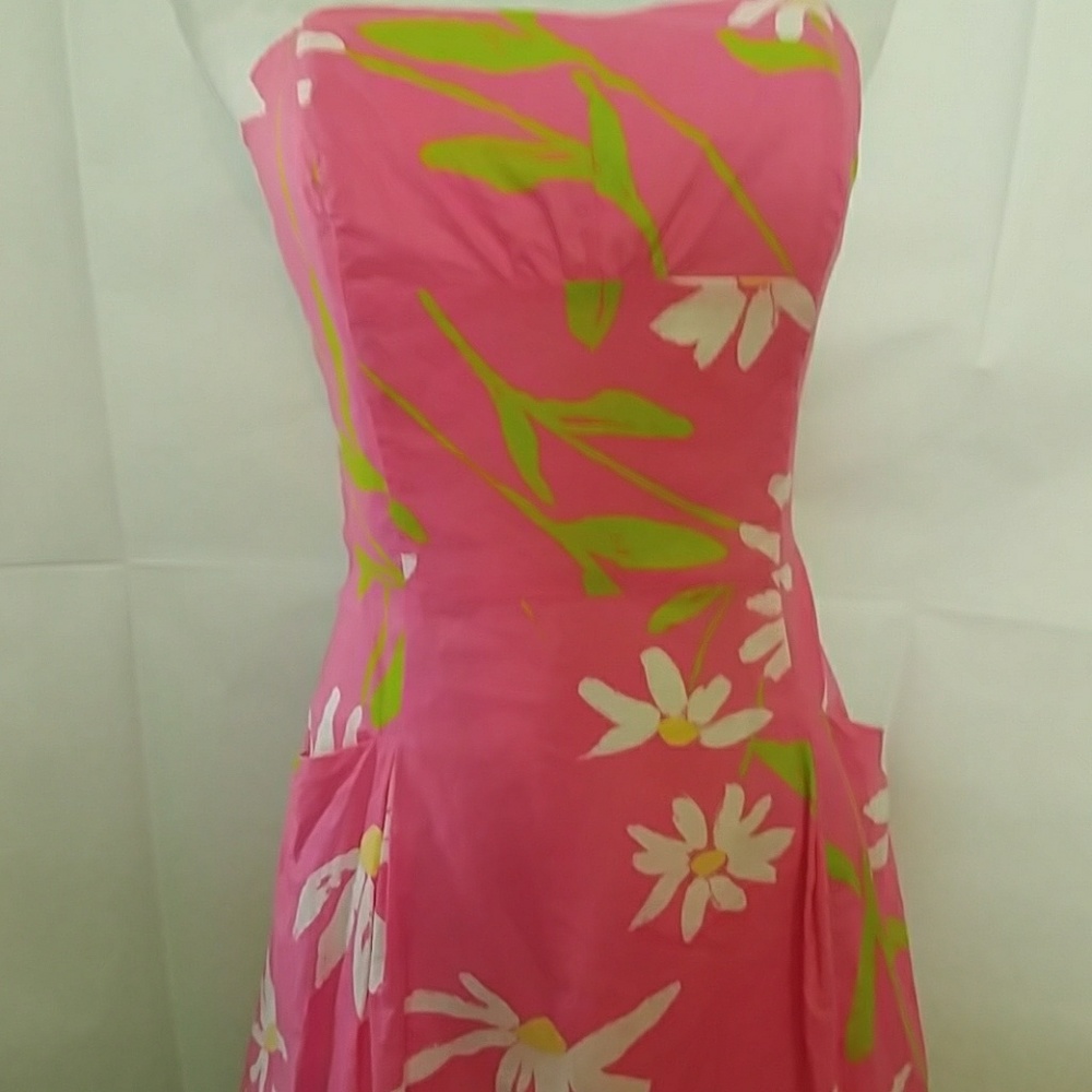 Lilly Pulitzer Hotty Pink Twirlers Blossom Dress - Picture 3 of 8