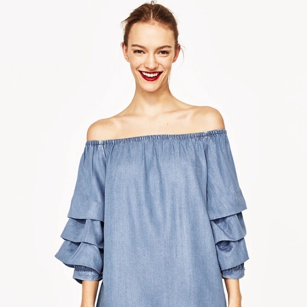 ZARA Premium Denim Collection Dress, Size S