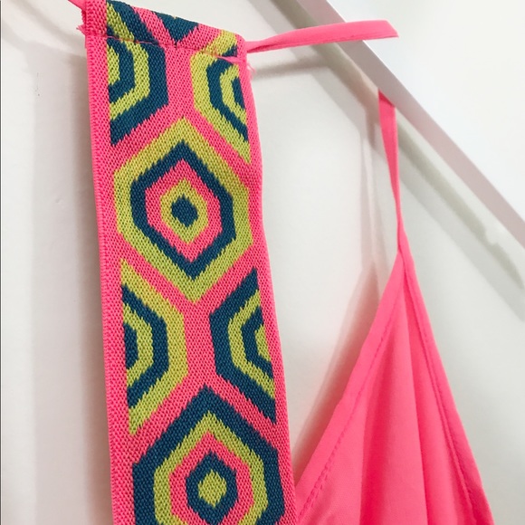 NEW Neon Pink Summer Dress - Picture 3 of 5