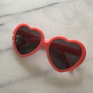 Heart Shaped Pink Glasses