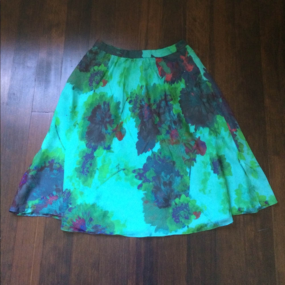 J. Crew Collection Hothouse Floral Silk Skirt