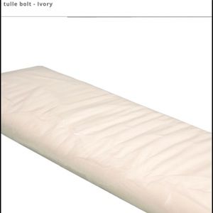 Ivory Tulle 54 in Wide about 30+ yards