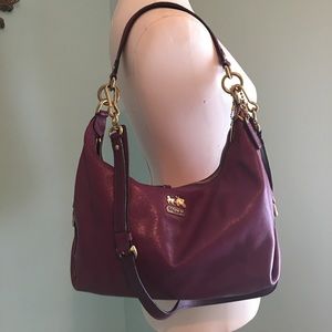 Coach shoulder bag with two straps