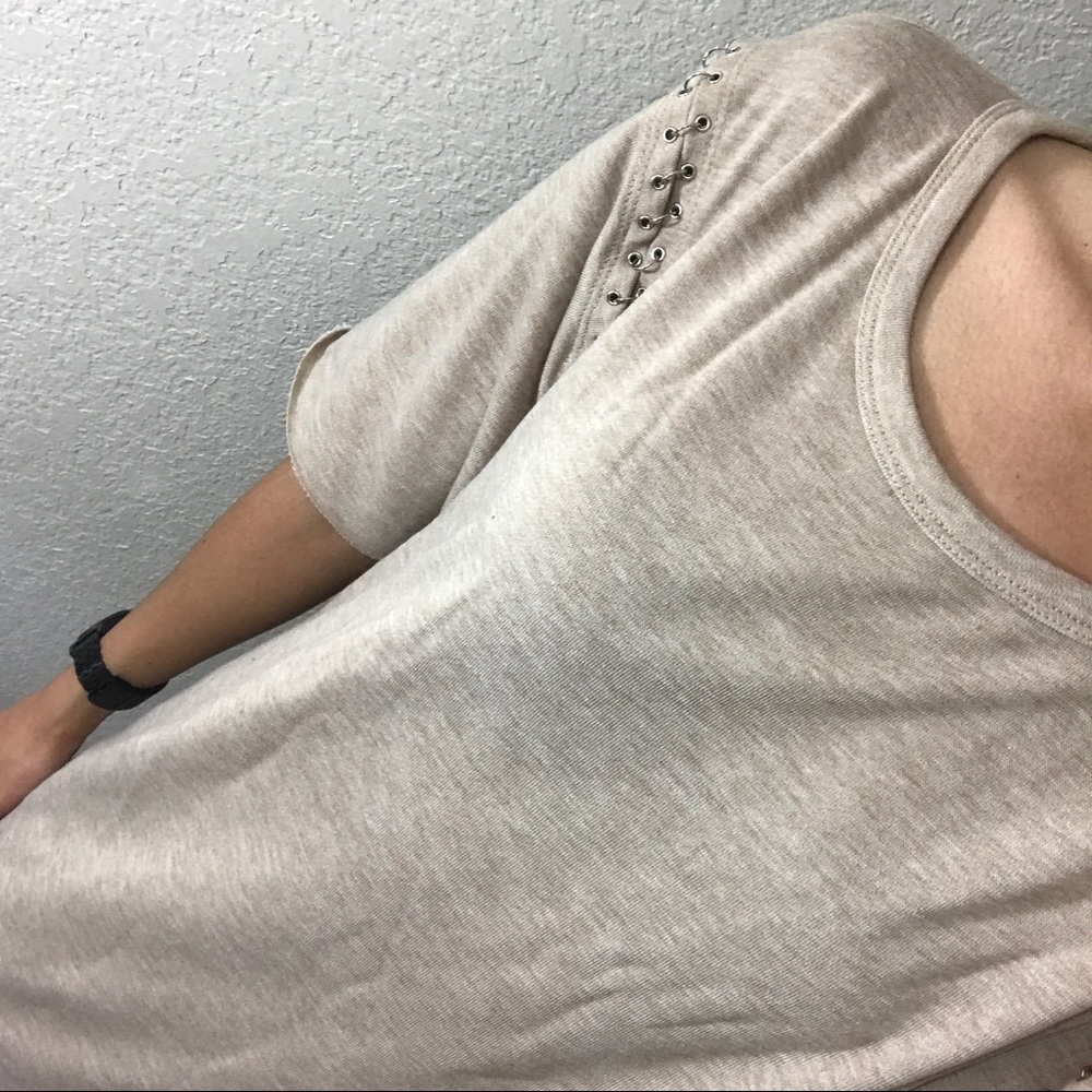 LAST M • Taupe Distressed Dress - Picture 4 of 4