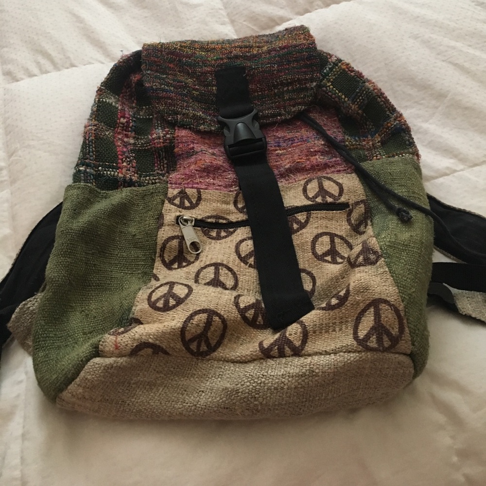 Boho peace backpack