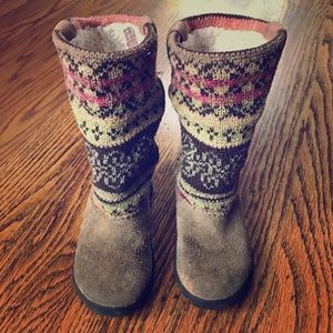 Toddler girls keen sweater boots