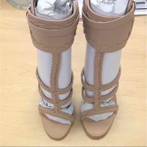 Braided Nude Heels