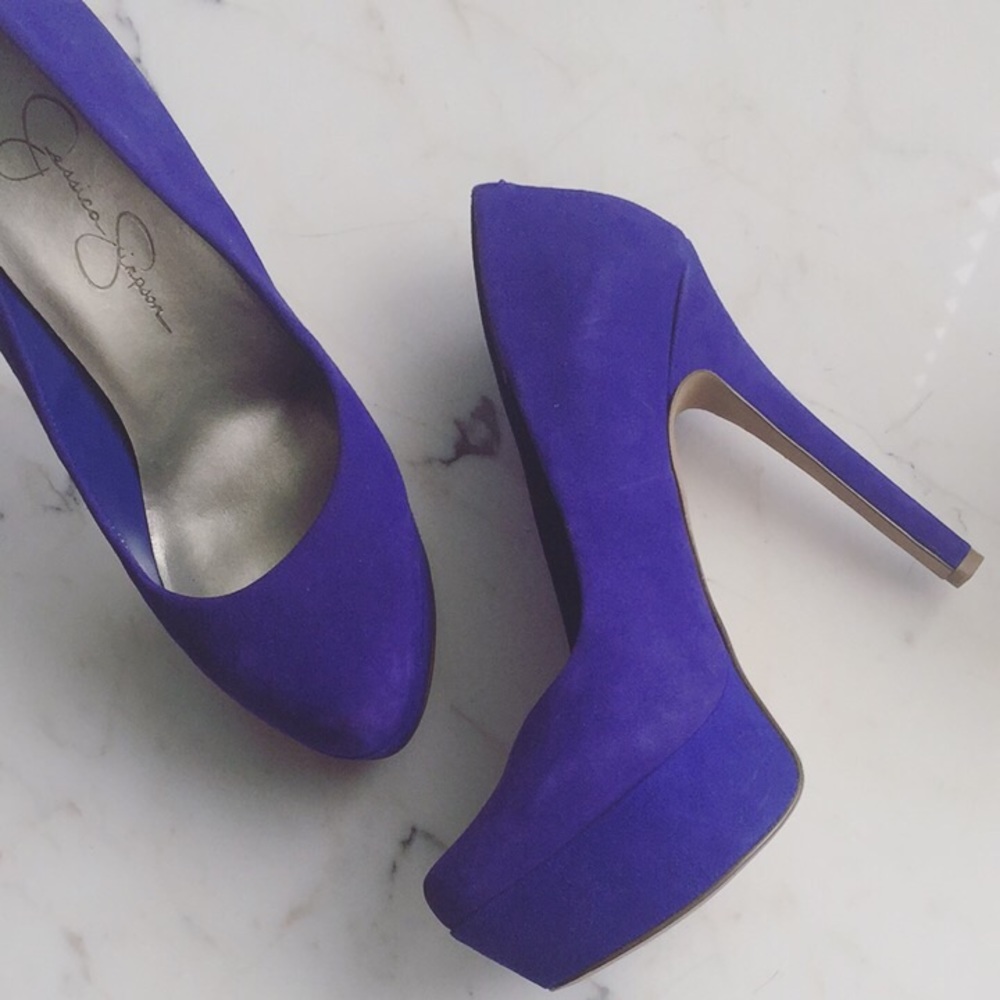 Jessica Simpson Blue/Indigo Platform Pumps