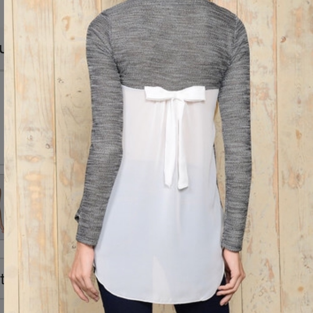 💥PRICEDROP💥 Brand New Two-Tone Tunic Sheer Back