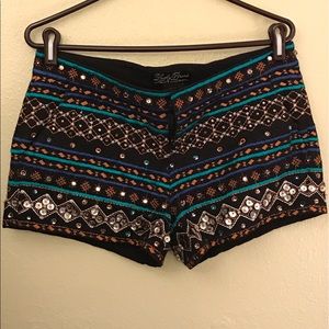 Sequined shorts