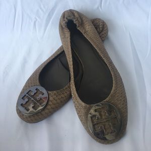 Tory Burch Snake Skin Flats ✨