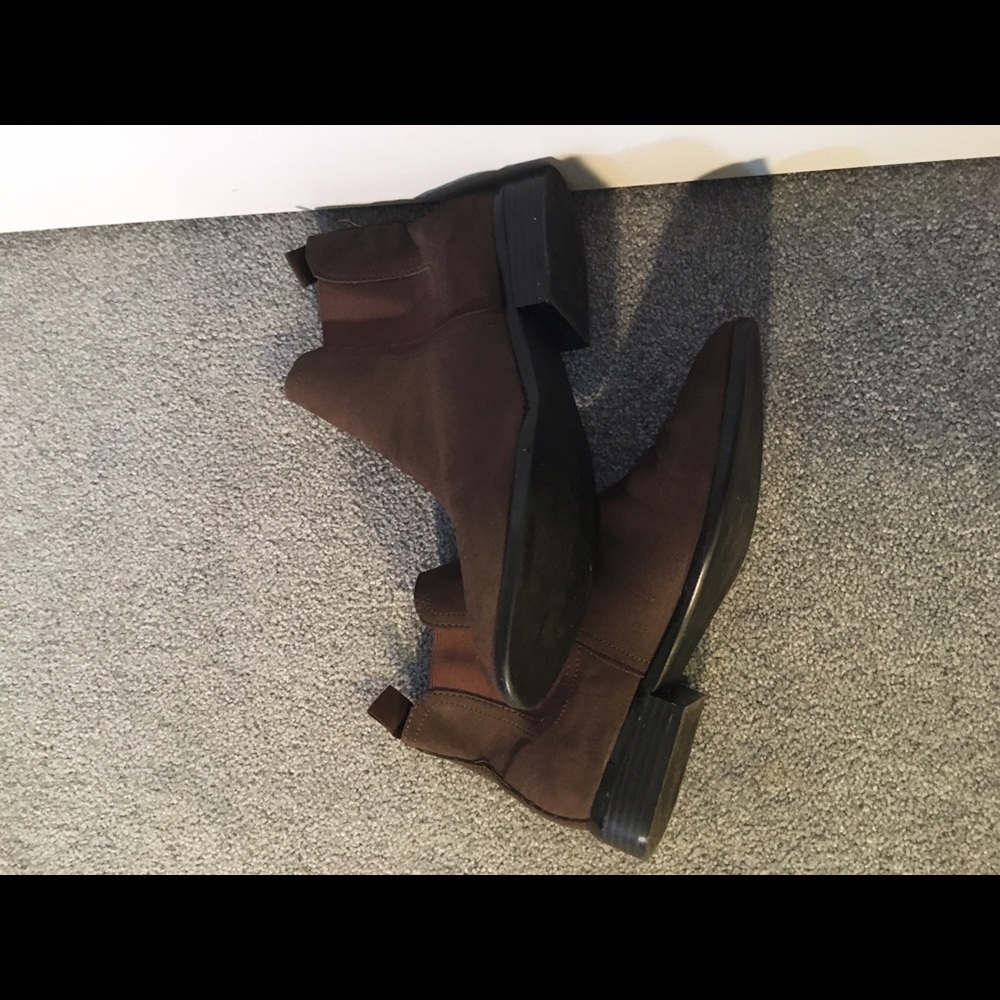 JustFab brown ankle boots