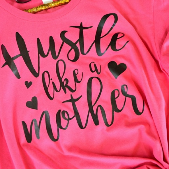 HP! ⭐ Hustle Like A Mother Funny Mom Shirt - Picture 3 of 4