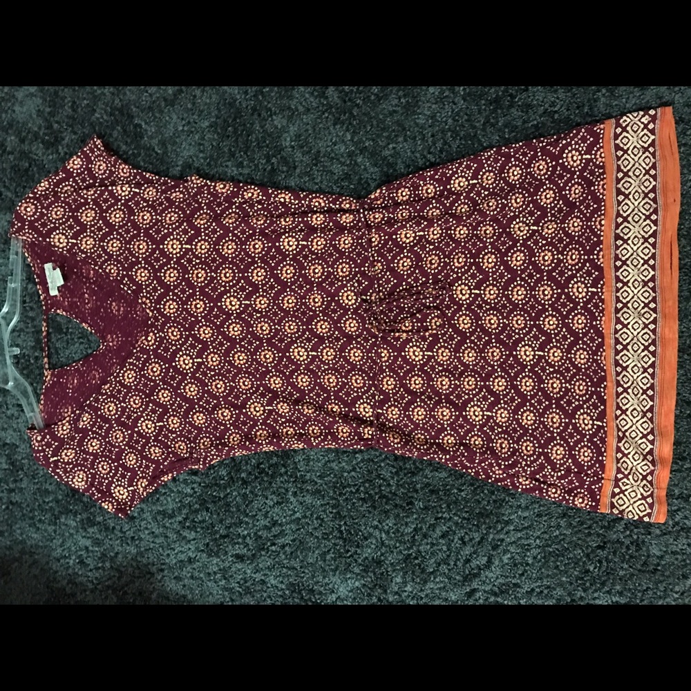 Cotton dress with belt