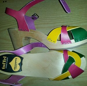 Swedish Hasbeens sandals high heel