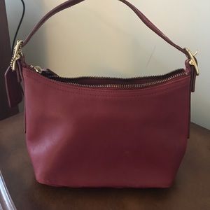 Small Vintage Red Coach Bag