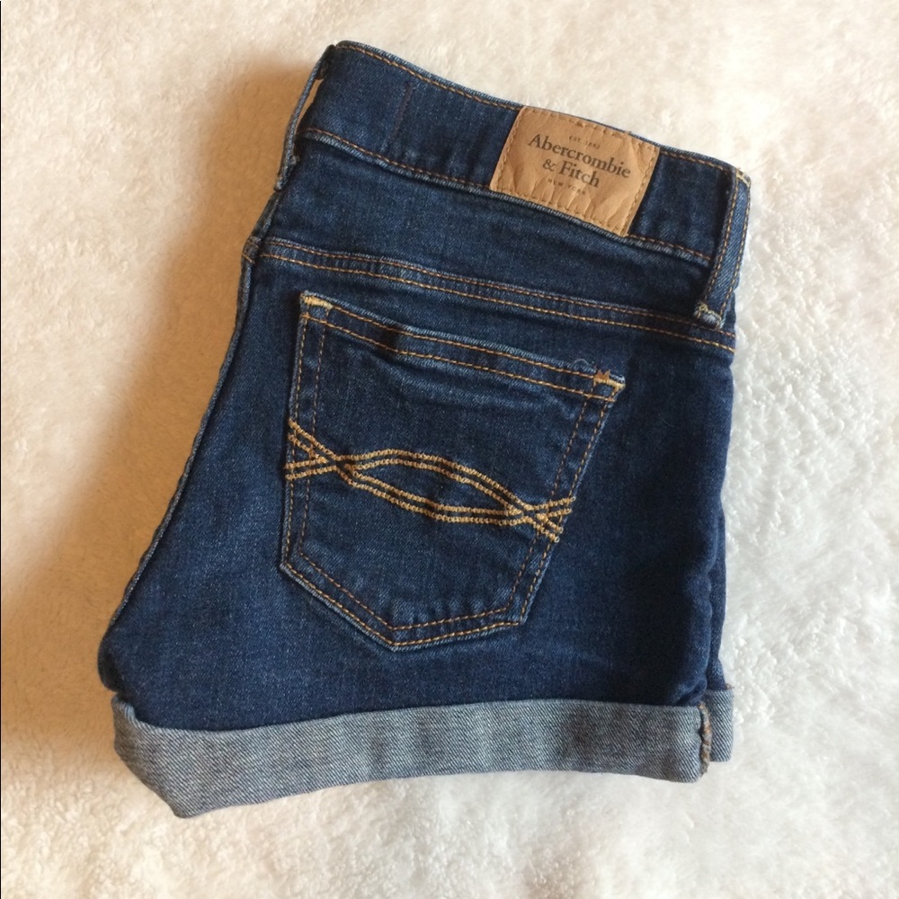 A&F Dark Wash Jean Shorts