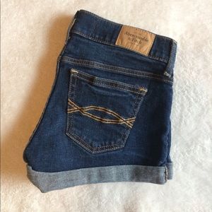 A&F Dark Wash Jean Shorts