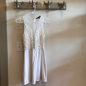 For love and lemons white mini dress