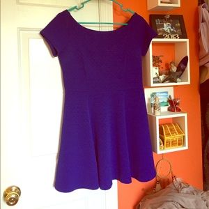 Beautiful Blue Forever 21 Skater Dress