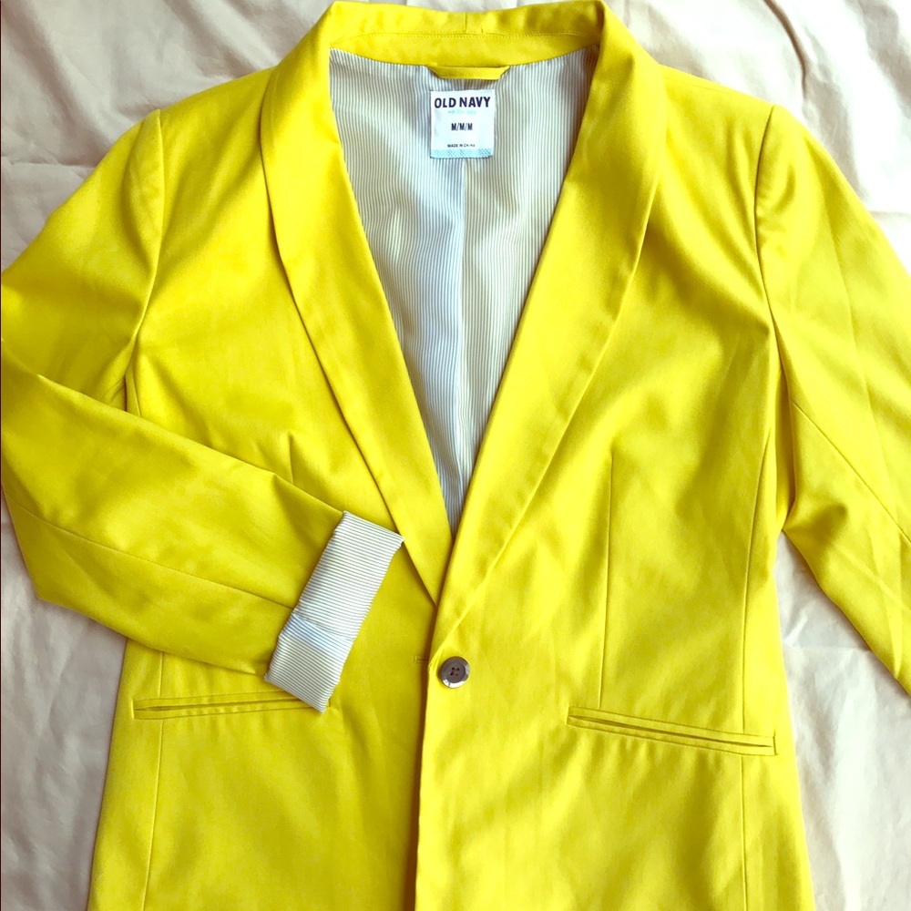 Old Navy Women's Drapey Blazer (Lemon Curd)