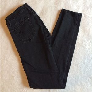American Eagle Black Super Stretch Skinny Jeans