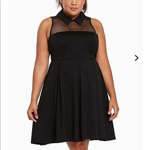 Torrid Mesh Top Dress Sz 16 NWT, button repair