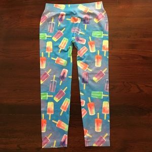 New! NWOT Colorful Popsicle Leggings Size Medium