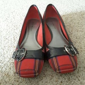 Red Plaid flats