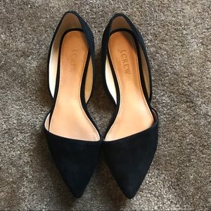 Jcrew Factory suede d'orsay flats
